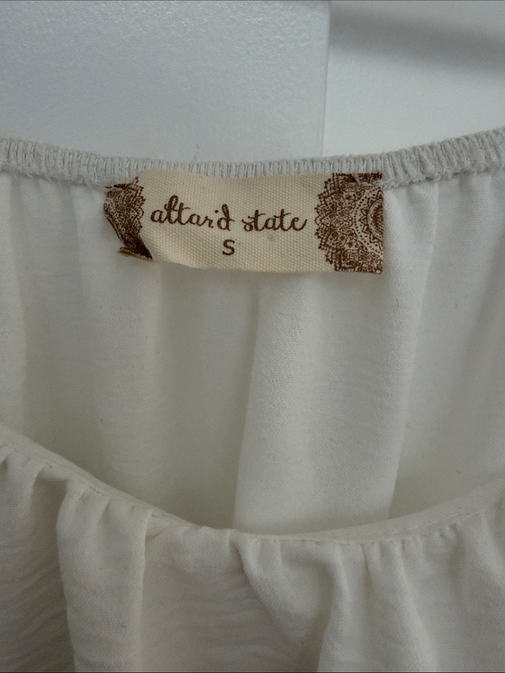 Altar'd State white Long Sleeve Midi Dress - Picture 2 of 4